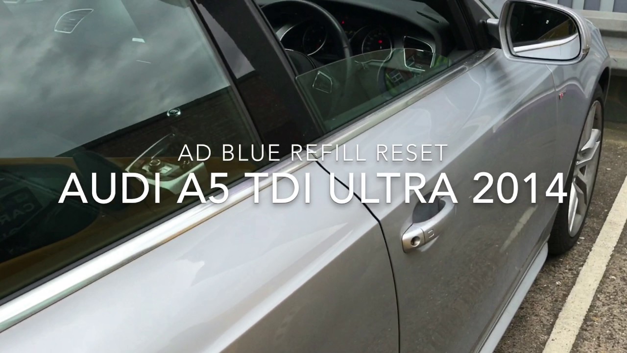 Audi A5 TDI ADBLUE Refill Reset, Emergency 35 miles Restart