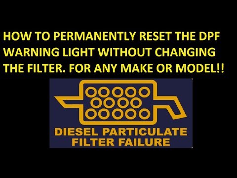 How to permanently reset the DPF warning light on  Any Make and Model
