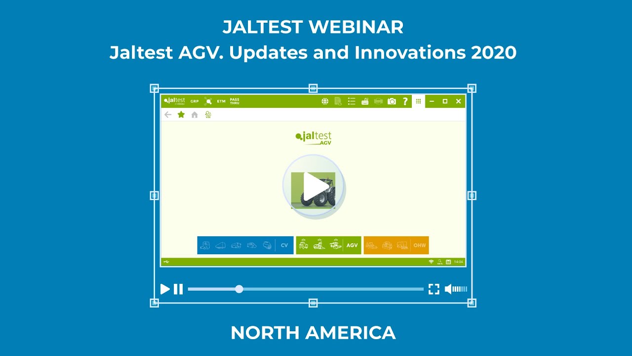 JALTEST WEBINAR | Jaltest AGV. Updates and Innovations 2020