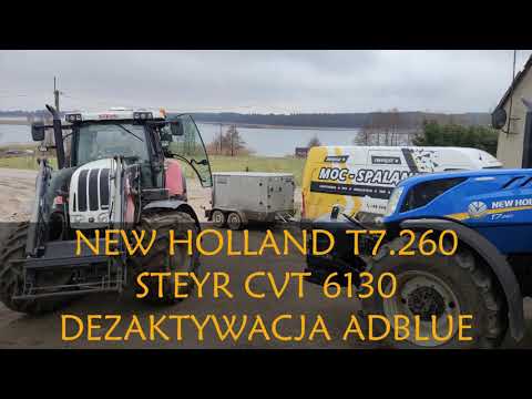 NEW HOLLAND T7.260 STEYR CVT 6130 DEZAKTYWACJA ADBLUE (SCR OFF)