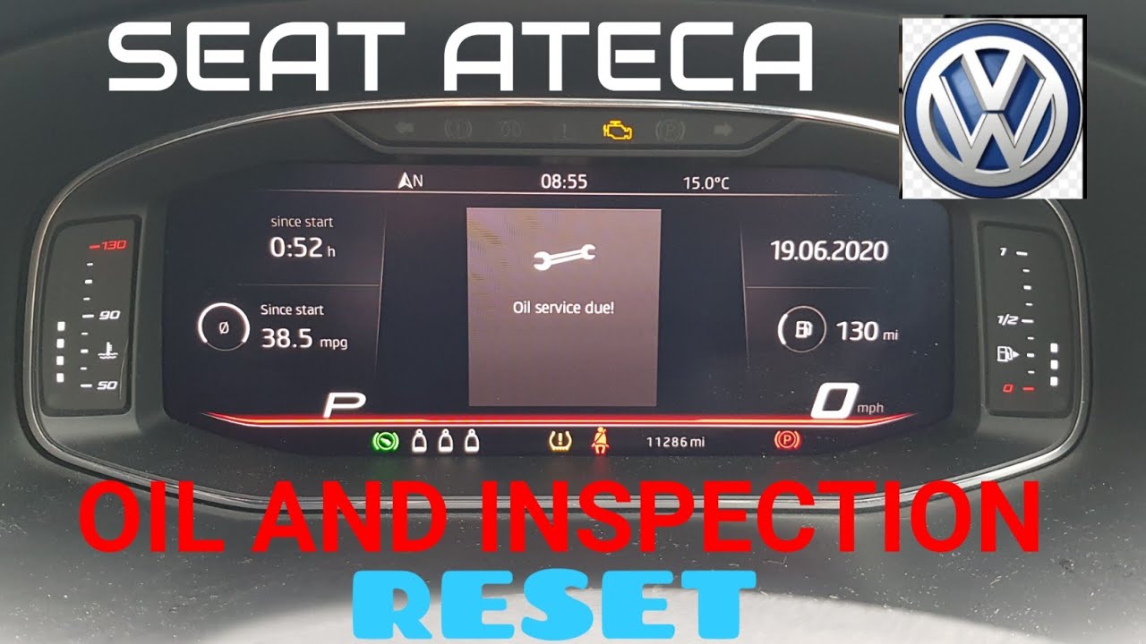 Seat Ateca How to RESET Oil and Inspection information on the dash