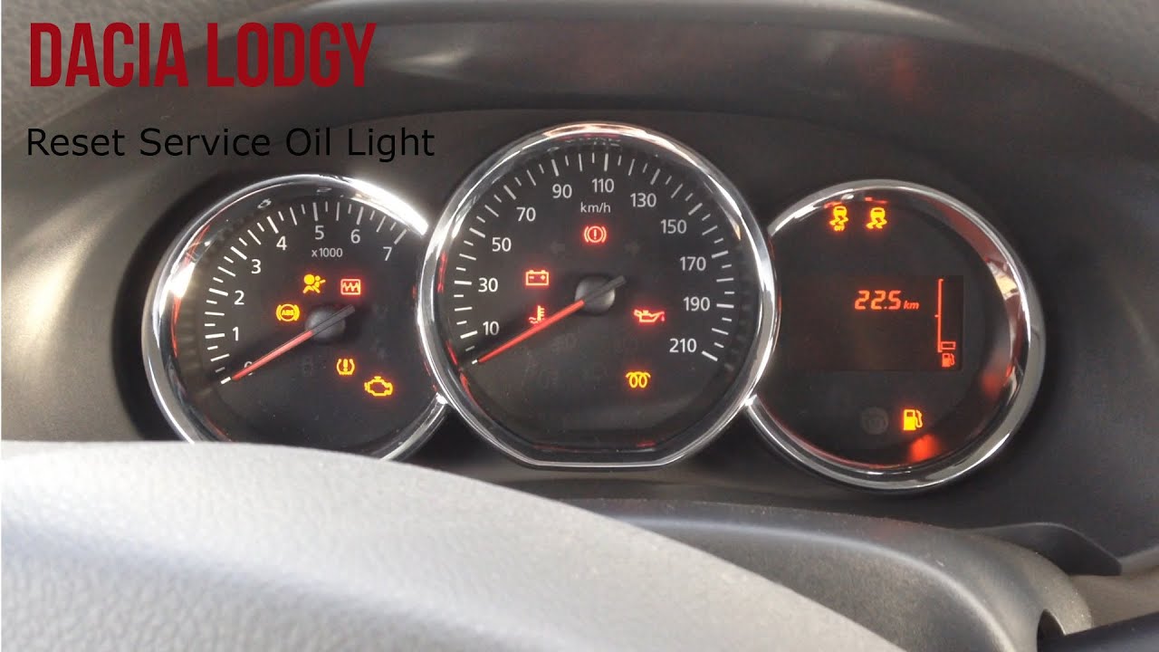 Dacia Lodgy Reset Service Light