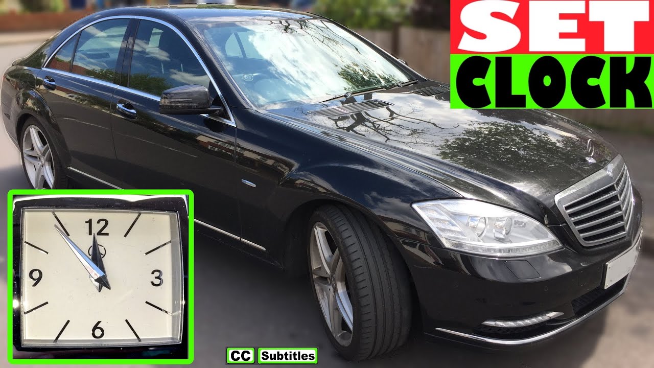 How to set clock on Mercedes S-Class